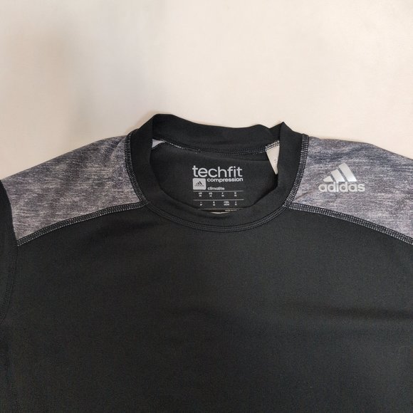 Adidas Men's Black Climalite/Techfit Long Sleeve Tee Bundle M - Picture 7 of 14